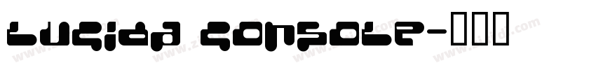 Lucida Console字体转换